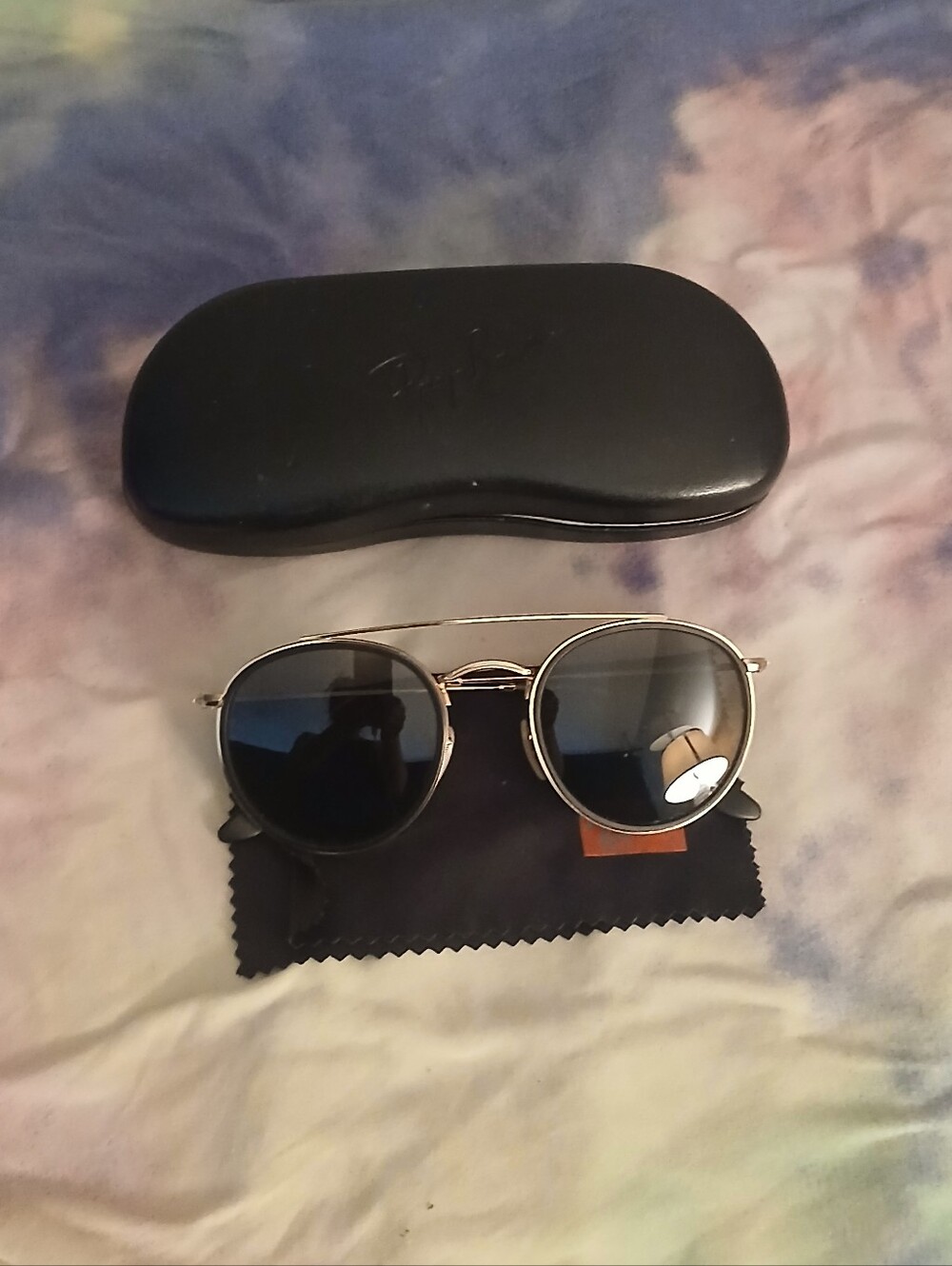 Black Lens Gold Frame Sunglasses - Men Accessories